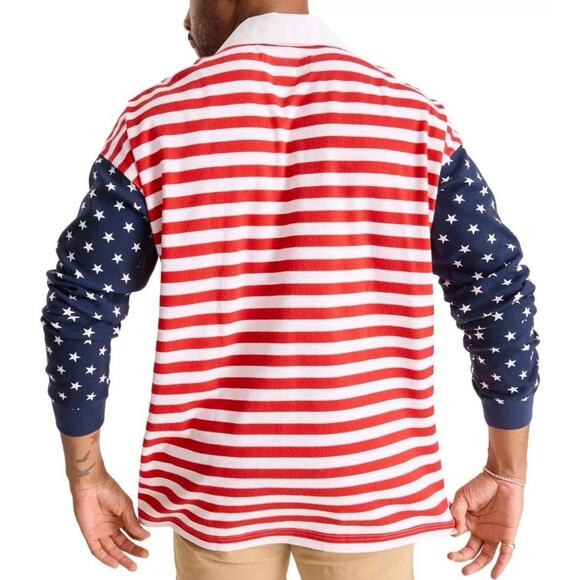 NWT Men’s Chubbies The Freedom Ring Rugby Shirt Size Large USA Olympics America - Picture 2 of 16